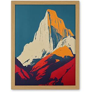 Wee Blue Coo El Capitan Rock Yosemite Valley Pop Art Yellow Red Artwork Framed Wall Art Print 18X24 Inch Wee Blue Coo El Capitan Rock Yosemite Valley Pop Art Yellow Red Artwork Framed Wall Art Print 18X24 Inch