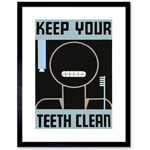 Wee Blue Coo Health Hygiene Keep Teeth Clean Retro Ad Framed Art Print Picture F12X407 Wee Blue Coo Health Hygiene Keep Teeth Clean Retro Ad Framed Art Print Picture F12X407