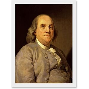 Artery8 Painting Portrait Duplessis Benjamin Franklin Founding Father America USA Artwork Framed Wall Art Print A4 Artery8 Painting Portrait Duplessis Benjamin Franklin Founding Father America USA Artwork Framed Wall Art Print A4