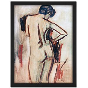 Fine Art Prints Rohlfs Standing Female Nude Expressionist Painting Large Framed Art Print Poster Wall Decor 18x24 in Fine Art Prints Rohlfs Standing Female Nude Expressionist Painting Large Framed Art Print Poster Wall Decor 18x24 in