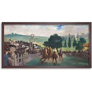 Fine Art Prints Manet The Horse Races At Longchamp Painting Long Framed Art Print Wall Poster 25x12 inch Fine Art Prints Manet The Horse Races At Longchamp Painting Long Framed Art Print Wall Poster 25x12 inch