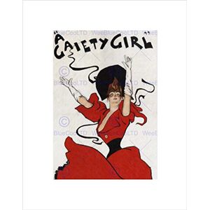 Wee Blue Coo Theatre Stage Vaudeville Gaiety Girl Victorian UK Vintage Ad Art Wall Art Print Wee Blue Coo Theatre Stage Vaudeville Gaiety Girl Victorian UK Vintage Ad Art Wall Art Print