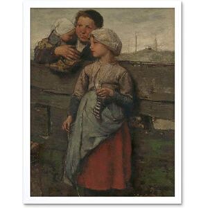 Artery8 Jacob Maris Villagers Child Infant Painting Art Print Framed Poster Wall Decor 12x16 inch Artery8 Jacob Maris Villagers Child Infant Painting Art Print Framed Poster Wall Decor 12x16 inch