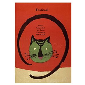 Wee Blue Coo Ad Exhibition Festival Film Movie Cat Poland Warsaw Wall Art Print Wee Blue Coo Ad Exhibition Festival Film Movie Cat Poland Warsaw Wall Art Print