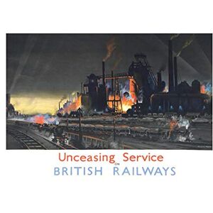 Wee Blue Coo Travel Unceasing Service British Railways Train Fire Wall Art Print Wee Blue Coo Travel Unceasing Service British Railways Train Fire Wall Art Print