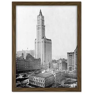 Artery8 New York City Woolworth Building 2 1915 Vintage Photo Artwork Framed Wall Art Print 18X24 Inch Artery8 New York City Woolworth Building 2 1915 Vintage Photo Artwork Framed Wall Art Print 18X24 Inch