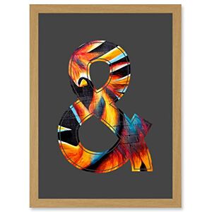 Artery8 - Symbol & Ampersand Sign Golden Bird - Light Oak - A4 - Wall Art Artery8 - Symbol & Ampersand Sign Golden Bird - Light Oak - A4 - Wall Art