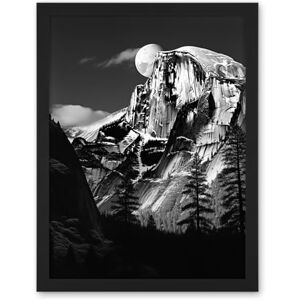 Artery8 Moonrise Behind Half Dome High Contrast Black White Photograph Yosemite National Park Full Moon and Mountain Forest Landscape Artwork Framed Wall Art Print 18X24 Inch Artery8 Moonrise Behind Half Dome High Contrast Black White Photograph Yosemite National Park Full Moon and Mountain Forest Landscape Artwork Framed Wall Art Print 18X24 Inch