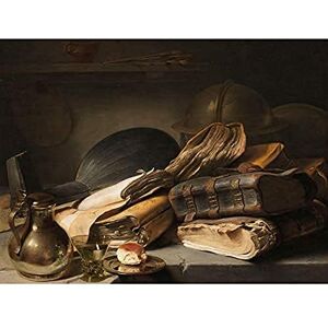 Artery8 Lievens Still Life With Books Painting Unframed Wall Art Print Poster Home Decor Premium Artery8 Lievens Still Life With Books Painting Unframed Wall Art Print Poster Home Decor Premium