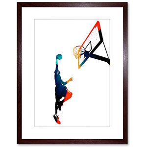 Wee Blue Coo Painting Sport Basketball Jump Hoop Ball Dunk Framed Wall Art Print Wee Blue Coo Painting Sport Basketball Jump Hoop Ball Dunk Framed Wall Art Print