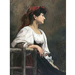 Fine Art Prints Klumpke Seated Woman Red Kerchief Portrait Painting Unframed Wall Art Print Poster Home Decor Premium Fine Art Prints Klumpke Seated Woman Red Kerchief Portrait Painting Unframed Wall Art Print Poster Home Decor Premium