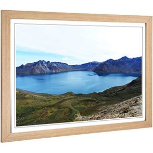 Big Box Art Framed Print of Landscape Mountain Paektu North Korea Design Wall Art Picture Home Decor for Kitchen, Living Room, Bedroom, Hallway, Oak, A2 / 24.5x18 Inch / 62x45cm Big Box Art Framed Print of Landscape Mountain Paektu North Korea Design Wall Art Picture Home Decor for Kitchen, Living Room, Bedroom, Hallway, Oak, A2 / 24.5x18 Inch / 62x45cm