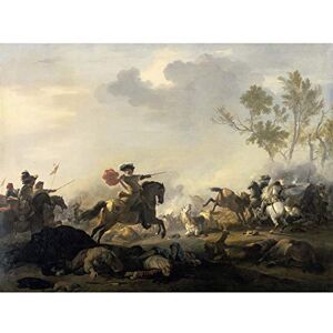 Artery8 Jan Van Huchtenburg Cavalry Attack Painting Premium Wall Art Canvas Print 18X24 Inch Artery8 Jan Van Huchtenburg Cavalry Attack Painting Premium Wall Art Canvas Print 18X24 Inch