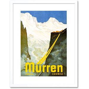 Wee Blue Coo Travel Murren Switzerland Snow Mountain Alpine Resort Ski Framed Wall Art Print Wee Blue Coo Travel Murren Switzerland Snow Mountain Alpine Resort Ski Framed Wall Art Print