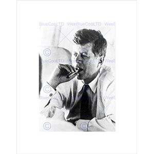 Wee Blue Coo VINTAGE PRESIDENT JOHN KENNEDY SMOKE CIGAR JFK USA FRAMED ART PRINT B12X3526 Wee Blue Coo VINTAGE PRESIDENT JOHN KENNEDY SMOKE CIGAR JFK USA FRAMED ART PRINT B12X3526