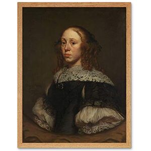 Artery8 Van Anraedt Portrait Of A Woman Painting Art Print Framed Poster Wall Decor 12x16 inch Artery8 Van Anraedt Portrait Of A Woman Painting Art Print Framed Poster Wall Decor 12x16 inch