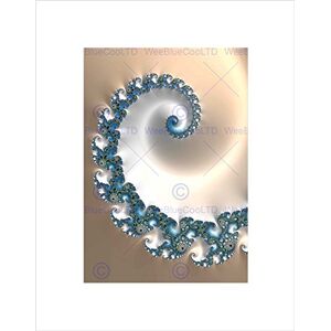 Wee Blue Coo PAINTING FRACTAL PATTERN SWIRLY COOL TRIPPY BLACK FRAMED ART PRINT B12X3654 Wee Blue Coo PAINTING FRACTAL PATTERN SWIRLY COOL TRIPPY BLACK FRAMED ART PRINT B12X3654