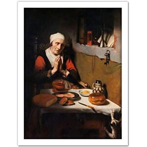 Artery8 Maes Old Woman Saying Grace The Prayer Without End Artwork Framed Wall Art Print 18X24 Inch Artery8 Maes Old Woman Saying Grace The Prayer Without End Artwork Framed Wall Art Print 18X24 Inch