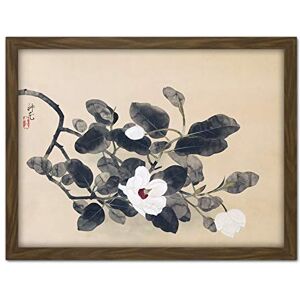 Artery8 Yamamura Koka Magnolia Branch Flower Painting Artwork Framed Wall Art Print 18X24 Inch Artery8 Yamamura Koka Magnolia Branch Flower Painting Artwork Framed Wall Art Print 18X24 Inch