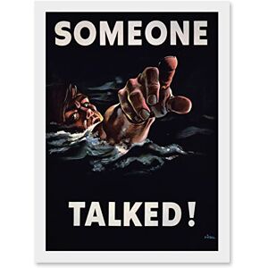 Artery8 - WW2 Sailor USA - White - A4 - Wall Art Print Artery8 - WW2 Sailor USA - White - A4 - Wall Art Print