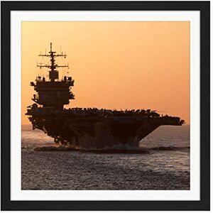 Fine Art Prints Atherton Military USA Navy USS Enterprise Fleet Photo Square Wooden Framed Wall Art Print Picture 16X16 Inch Fine Art Prints Atherton Military USA Navy USS Enterprise Fleet Photo Square Wooden Framed Wall Art Print Picture 16X16 Inch