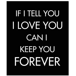 Hill Interiors Hill 1975 If I Tell You I Love You Silver Foil Plaque, Wood, Mixed, 1.8 x 25 x 30cm Hill Interiors Hill 1975 If I Tell You I Love You Silver Foil Plaque, Wood, Mixed, 1.8 x 25 x 30cm