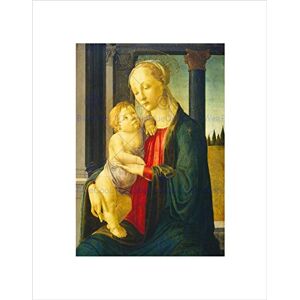 Wee Blue Coo SANDRO BOTTICELLI ITALIAN MADONNA CHILD BLACK FRAMED ART PRINT PICTURE B12X5414 Wee Blue Coo SANDRO BOTTICELLI ITALIAN MADONNA CHILD BLACK FRAMED ART PRINT PICTURE B12X5414