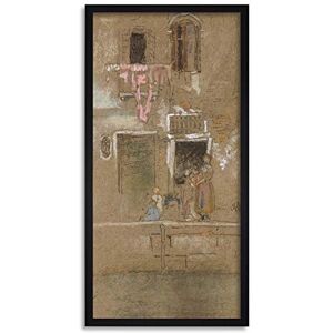 Artery8 Whistler Note In Pink And Brown Painting Framed Wall Art Print Long 25X12 Inch Artery8 Whistler Note In Pink And Brown Painting Framed Wall Art Print Long 25X12 Inch