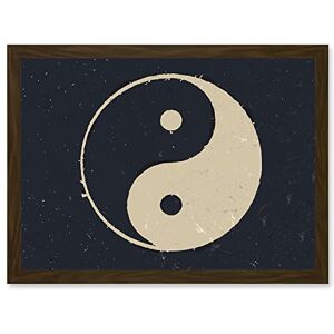 Artery8 Drawing Taoist Philosophy Yin Yang Black White Artwork Framed Wall Art Print A4 Artery8 Drawing Taoist Philosophy Yin Yang Black White Artwork Framed Wall Art Print A4