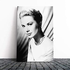 Big Box Art Grace Kelly (1) Canvas Print Gallery Wrapped 30mm Frame Wall Art 20x14 inches Ready to Hang Modern Picture Living Room Bedroom Lounge Office Big Box Art Grace Kelly (1) Canvas Print Gallery Wrapped 30mm Frame Wall Art 20x14 inches Ready to Hang Modern Picture Living Room Bedroom Lounge Office