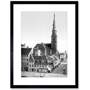 Wee Blue Coo Saviour Church Copenhagen Denmark Old BW Picture Framed Wall Art Print Wee Blue Coo Saviour Church Copenhagen Denmark Old BW Picture Framed Wall Art Print
