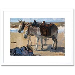 Wee Blue Coo Painting Animal Portrait Study Israels Two Donkeys Framed Wall Art Print Wee Blue Coo Painting Animal Portrait Study Israels Two Donkeys Framed Wall Art Print