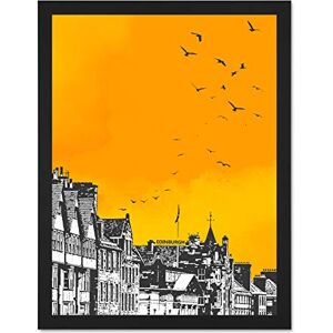 Wee Blue Coo Rooftop Birds Edinburgh 18x24 Large Framed Art Print Poster Wall Decor 18x24 inch Wee Blue Coo Rooftop Birds Edinburgh 18x24 Large Framed Art Print Poster Wall Decor 18x24 inch