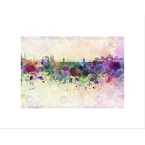 Wee Blue Coo Painting Cityscape Paint Splash Skyline Budapest Wall Art Print Wee Blue Coo Painting Cityscape Paint Splash Skyline Budapest Wall Art Print