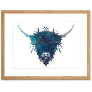 Wee Blue Coo Graphic Ink Splat Highland Cow Framed Picture Art Framed Wall Art Print Wee Blue Coo Graphic Ink Splat Highland Cow Framed Picture Art Framed Wall Art Print