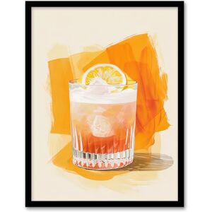 Artery8 Whiskey Sour Cocktail Fruit Slice Bar Watercolour Kitchen Artwork Framed Wall Art Print 18X24 Inch Artery8 Whiskey Sour Cocktail Fruit Slice Bar Watercolour Kitchen Artwork Framed Wall Art Print 18X24 Inch