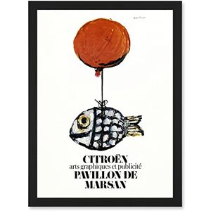 Artery8 Francois Automobile Exhibition Marsan Pavilion Fish Balloon Advert Artwork Framed Wall Art Print A4 Artery8 Francois Automobile Exhibition Marsan Pavilion Fish Balloon Advert Artwork Framed Wall Art Print A4