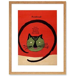 Wee Blue Coo Festival Film Movie Cat Poland Warsaw Artwork Framed Wall Art Print 12X16 Inch Wee Blue Coo Festival Film Movie Cat Poland Warsaw Artwork Framed Wall Art Print 12X16 Inch