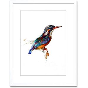 Wee Blue Coo PAINTING BIRD KINGFISHER RUSKIN FRAMED ART PRINT POSTER F97X12021 Wee Blue Coo PAINTING BIRD KINGFISHER RUSKIN FRAMED ART PRINT POSTER F97X12021