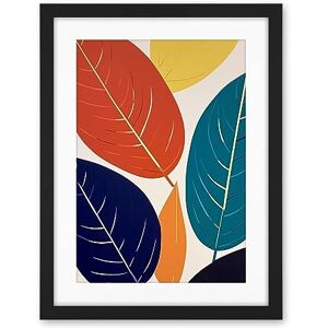 Artery8 Henri Matisse Style Leaves Linocut Painting Blue Yellow Orange Botanical Boho Leaf Artwork Framed Wall Art Print 18X24 Inch Artery8 Henri Matisse Style Leaves Linocut Painting Blue Yellow Orange Botanical Boho Leaf Artwork Framed Wall Art Print 18X24 Inch