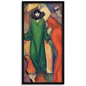 Fine Art Prints Albert Bloch Green Domino Painting Clown Theatre Long Framed Art Print Wall Poster 25x12 inch Fine Art Prints Albert Bloch Green Domino Painting Clown Theatre Long Framed Art Print Wall Poster 25x12 inch