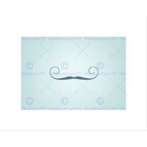 Wee Blue Coo PAINTING DRAWING MOUSTACHE MUSTACHE CURLY COOL FRAMED ART PRINT MOUNT B12X13239 Wee Blue Coo PAINTING DRAWING MOUSTACHE MUSTACHE CURLY COOL FRAMED ART PRINT MOUNT B12X13239