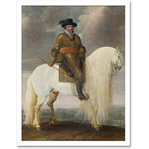 Artery8 Van Hillegaert Prince Maurits White Warhorse Painting Art Print Framed Poster Wall Decor 12x16 inch Artery8 Van Hillegaert Prince Maurits White Warhorse Painting Art Print Framed Poster Wall Decor 12x16 inch