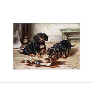Wee Blue Coo PAINTING ANIMAL PORTRAIT DOG REICHERT DASCHUND DRUGS FRAMED PRINT B12X12771 Wee Blue Coo PAINTING ANIMAL PORTRAIT DOG REICHERT DASCHUND DRUGS FRAMED PRINT B12X12771