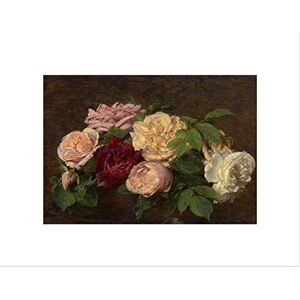 Wee Blue Coo Henri Fantin Latour French Roses Nice Table Wall Art Print Wee Blue Coo Henri Fantin Latour French Roses Nice Table Wall Art Print