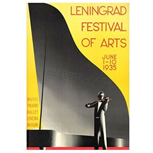 Wee Blue Coo Music Theatre Ballet Piano Violin Leningrad Festival Wall Art Print Wee Blue Coo Music Theatre Ballet Piano Violin Leningrad Festival Wall Art Print