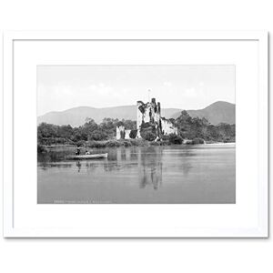 Wee Blue Coo Ross Castle Killarney County Kerry Ireland Old BW Framed Wall Art Print Wee Blue Coo Ross Castle Killarney County Kerry Ireland Old BW Framed Wall Art Print