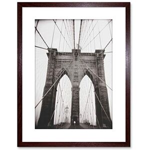 Wee Blue Coo B&W Ray Henders Brooklyn Bridge Framed Wall Art Print Wee Blue Coo B&W Ray Henders Brooklyn Bridge Framed Wall Art Print