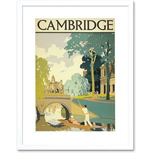 Wee Blue Coo Travel Tourism Cambridge England Cam Punt Bridge Picture Framed Wall Art Print Wee Blue Coo Travel Tourism Cambridge England Cam Punt Bridge Picture Framed Wall Art Print
