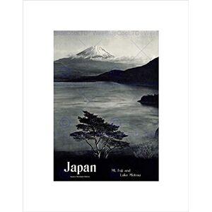 Wee Blue Coo TRAVEL TOURISM JAPAN MOUNT FUJI VOLCANO LAKE BLACK FRAMED ART PRINT B12X7300 Wee Blue Coo TRAVEL TOURISM JAPAN MOUNT FUJI VOLCANO LAKE BLACK FRAMED ART PRINT B12X7300
